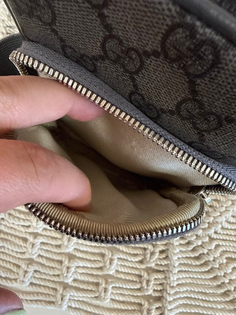 Gucci Grey/Black Ophidia Sling Bag w/Box