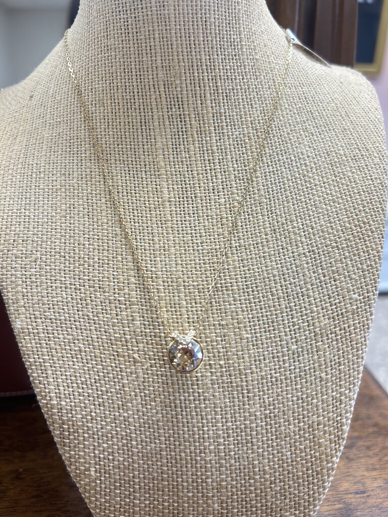 Swarovski Citrine Pendant Necklace