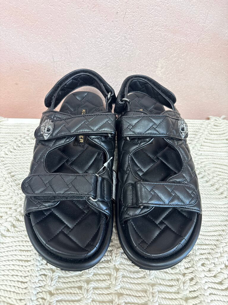 Kurt Keiger Black Quilted Dad Sandal