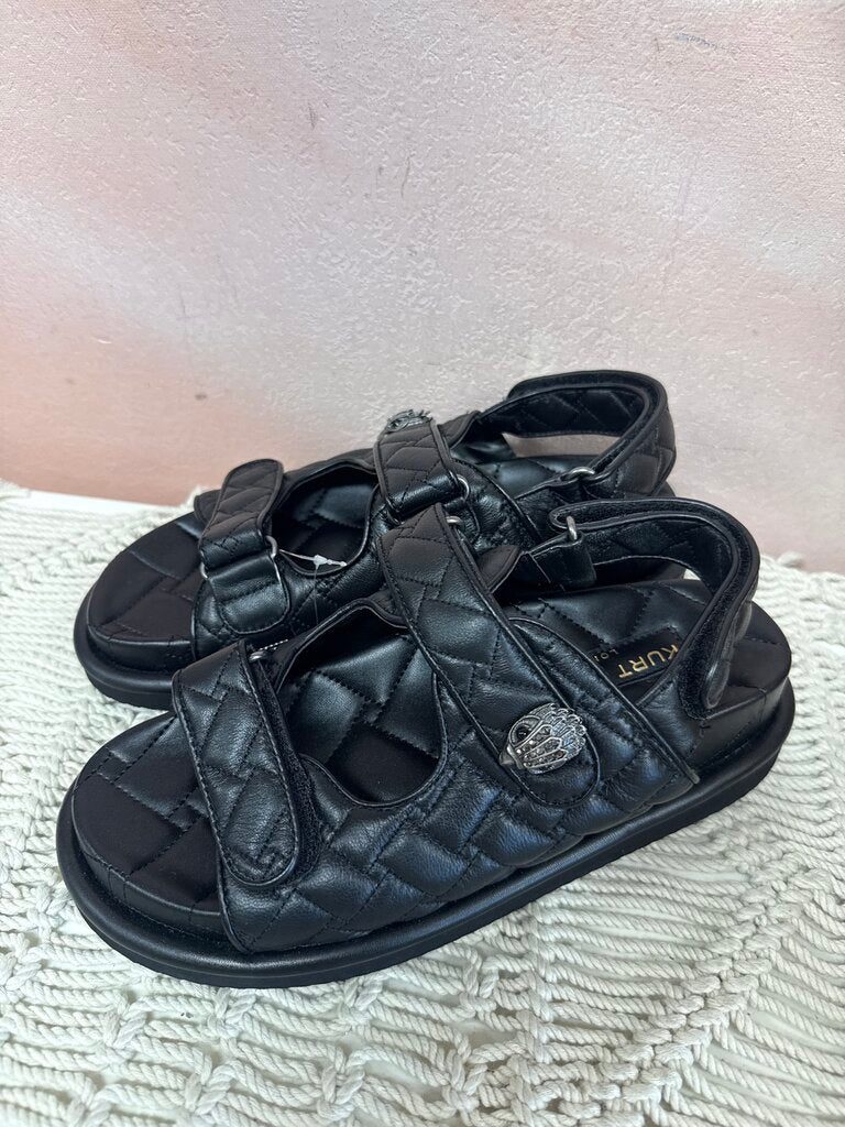 Kurt Keiger Black Quilted Dad Sandal