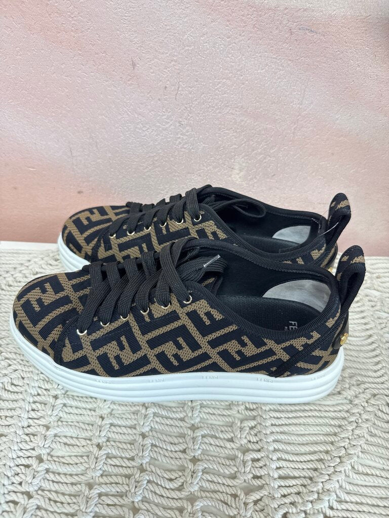 Fendi Zucca FF Logo Printed Sneaker w/Box