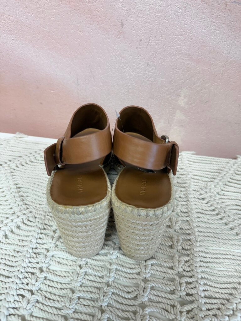 Vince Brown Wedge Espadrille