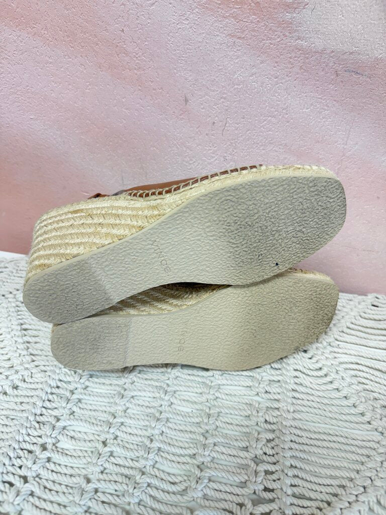 Vince Brown Wedge Espadrille