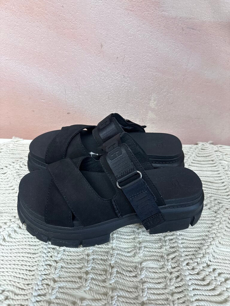 Ugg Black Lug Sole Sandal