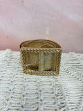 Gold Raffia Wide Belt