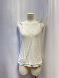 Brunello Cucinelli White Double Layer Tank