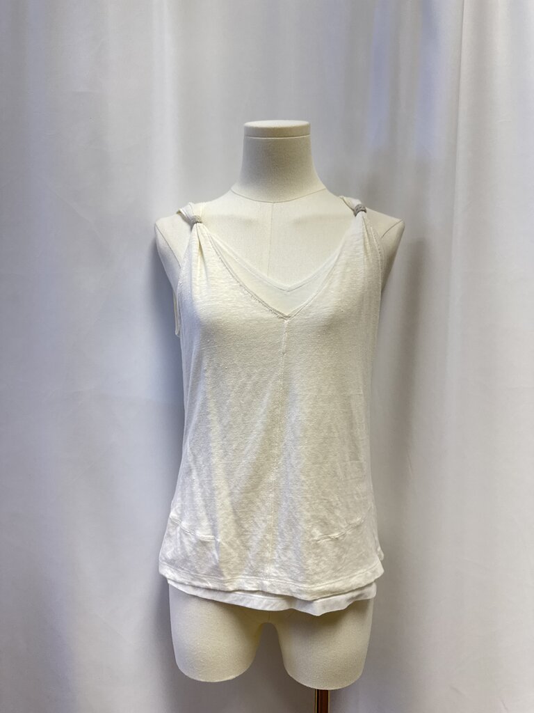 Brunello Cucinelli White Double Layer Tank