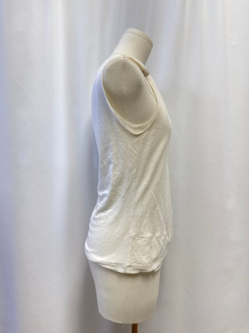 Brunello Cucinelli White Double Layer Tank