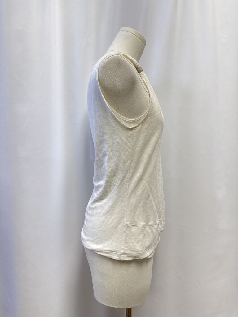 Brunello Cucinelli White Double Layer Tank