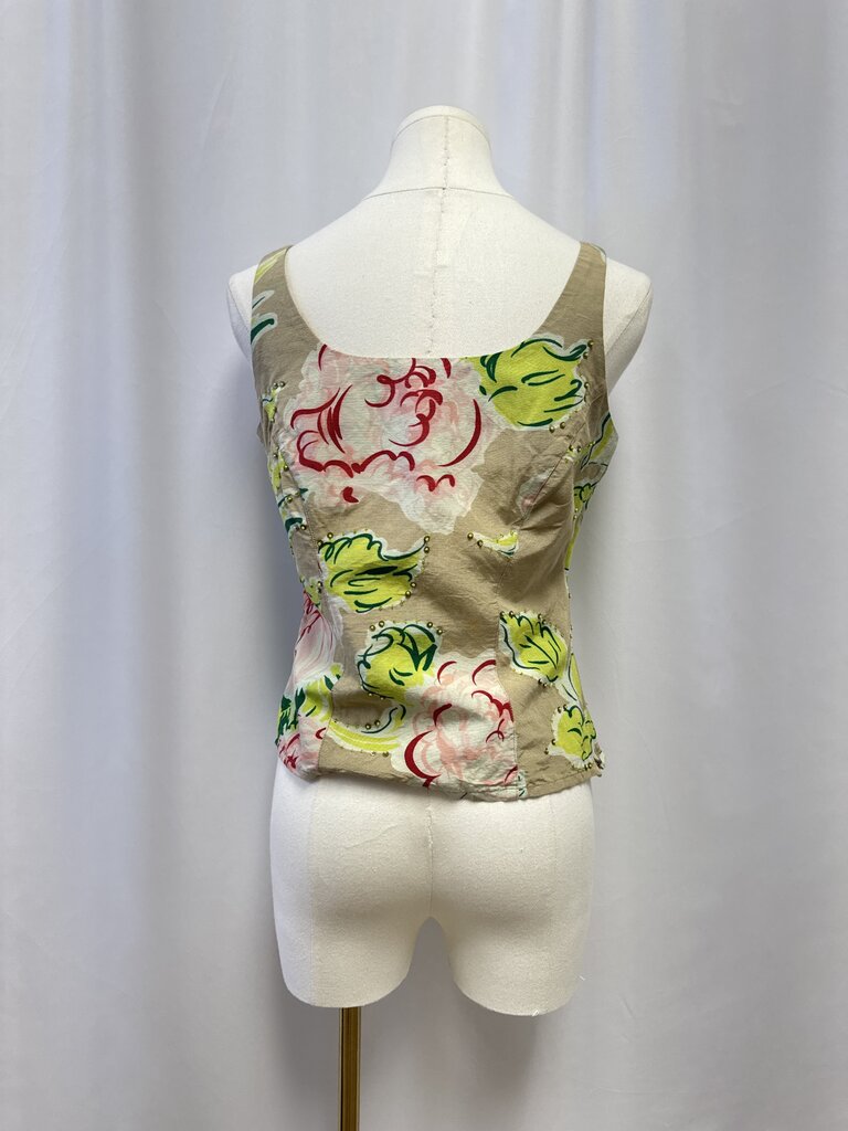 Kenzo Jeans Tan Floral Tank