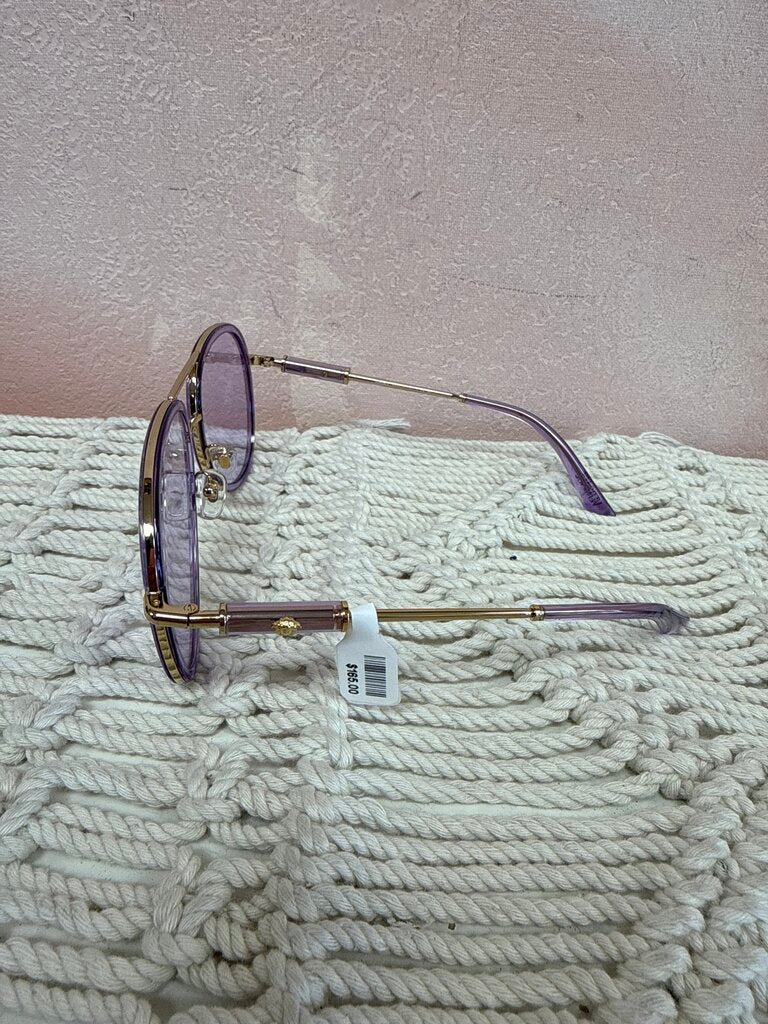 Versace Purple Frame Aviator Sunglasses w/Case