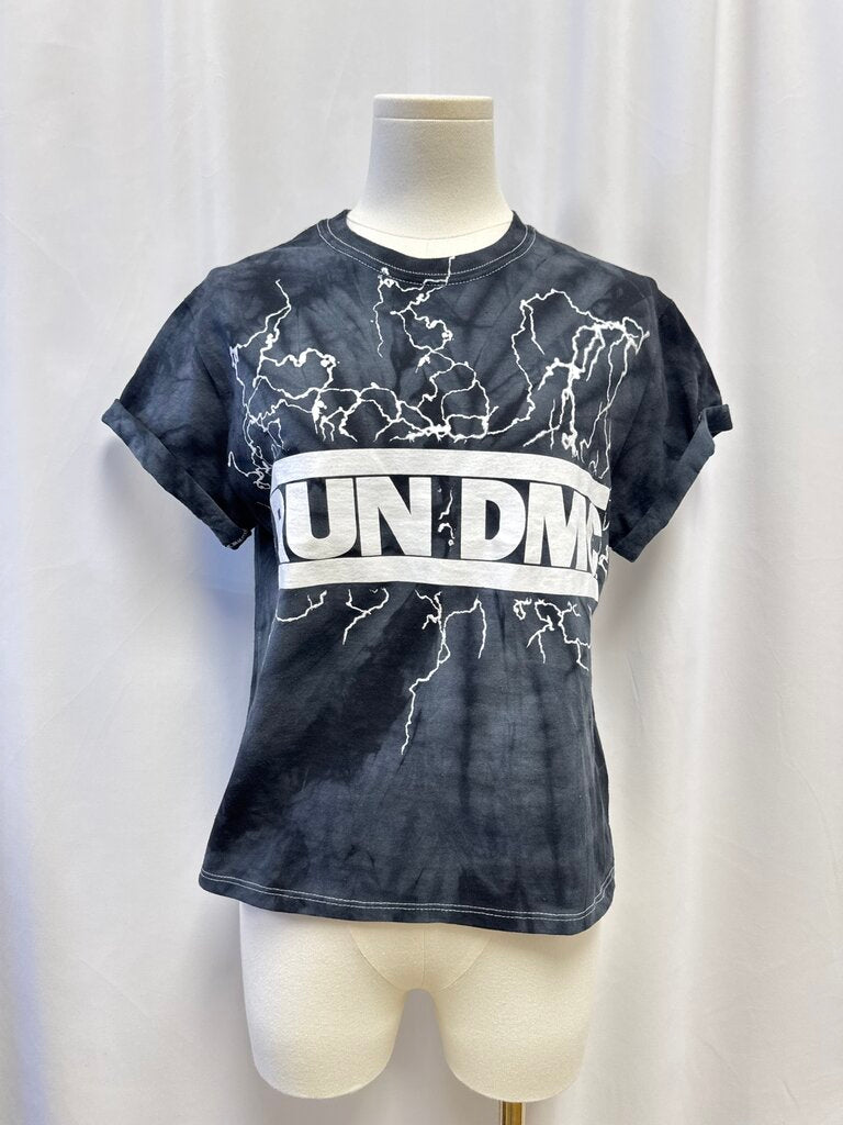 alice + olivia Black Run DMC Tee