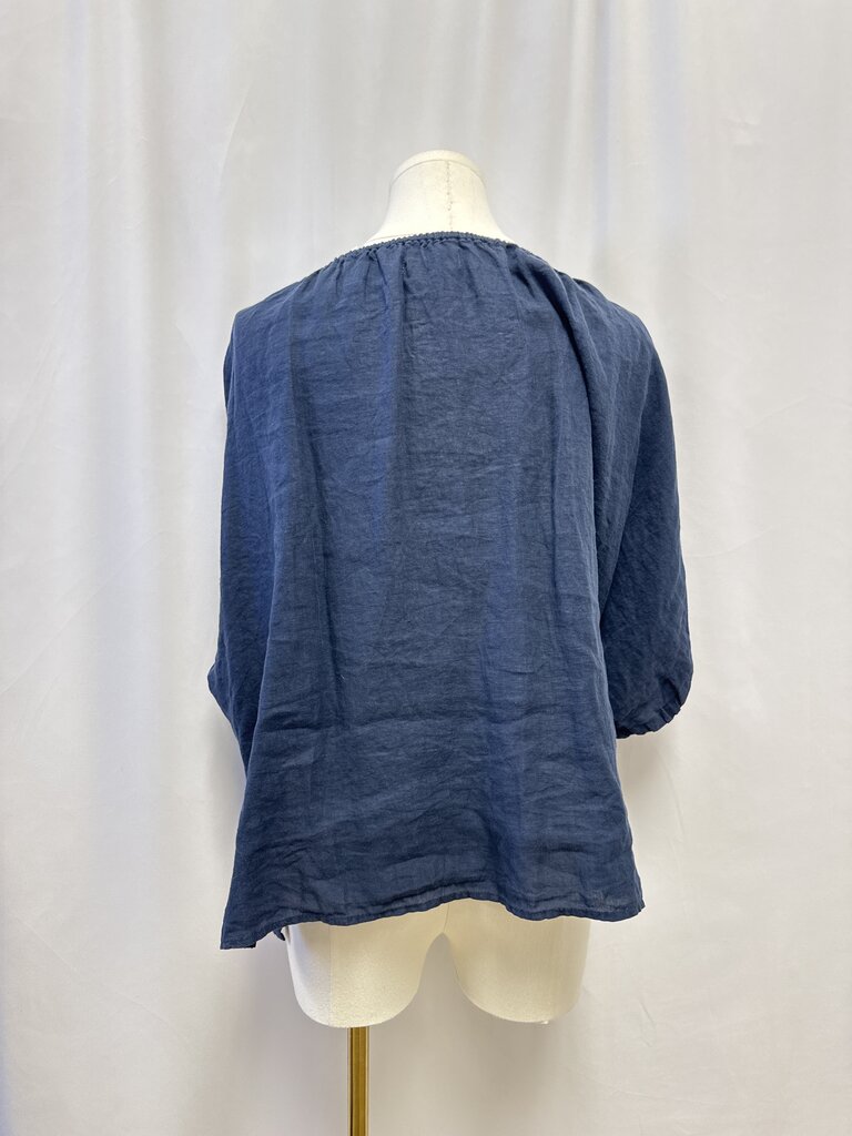 Velvet by Graham Spencer Blue Blouse
