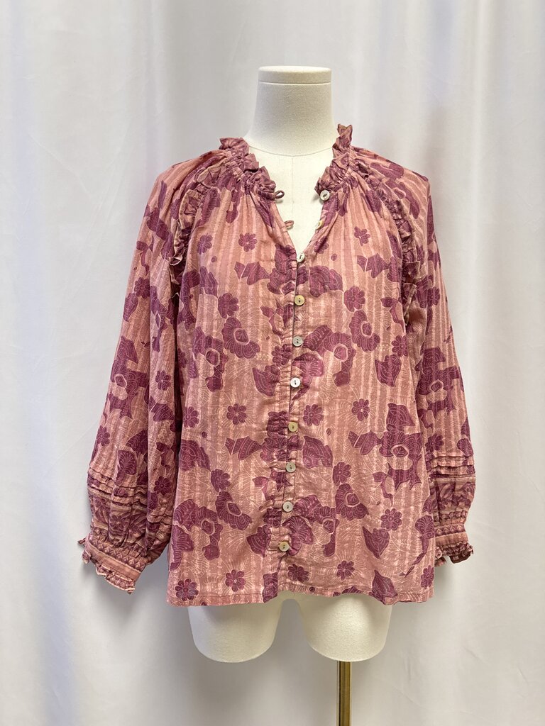 Cleobella Mauve Floral Blouse