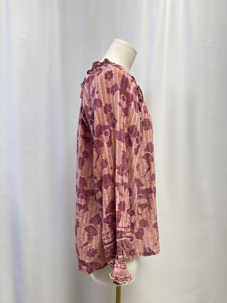 Cleobella Mauve Floral Blouse