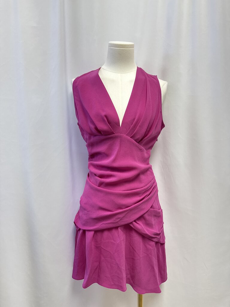 IRO Fuchsia Ruched Dress