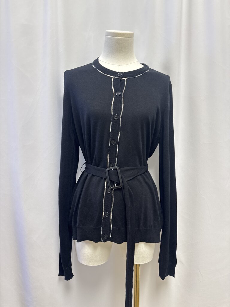 Burberry Black Belted Cardigan NWT