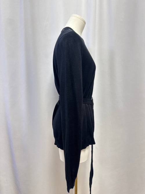 Burberry Black Belted Cardigan NWT
