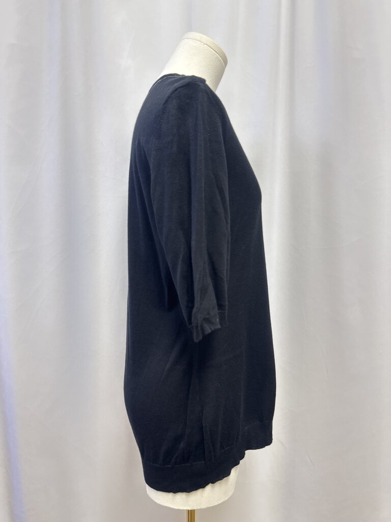 Burberry Black Button Shoulder Top NWT