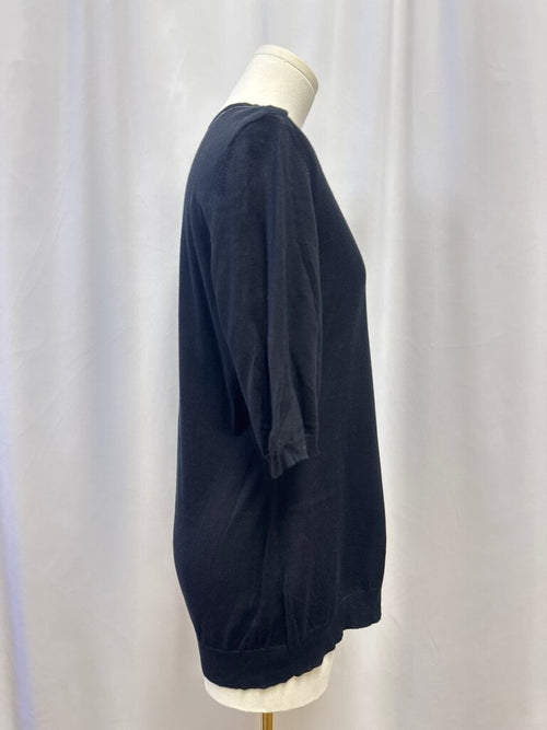 Burberry Black Button Shoulder Top NWT