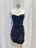 alice + olivia Black Lace Mini Dress