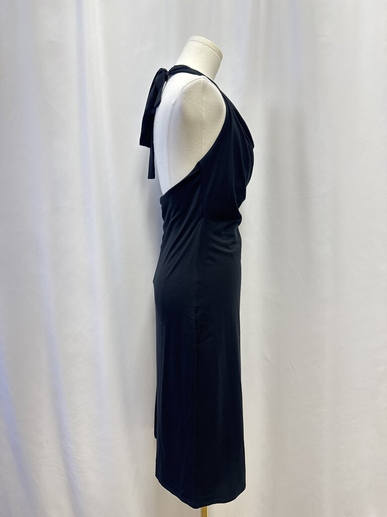 Reformation Black Halter Dress NWT