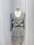 Z Supply Grey Striped Mini Dress