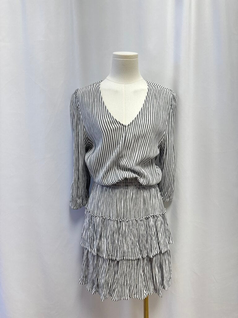Z Supply Grey Striped Mini Dress
