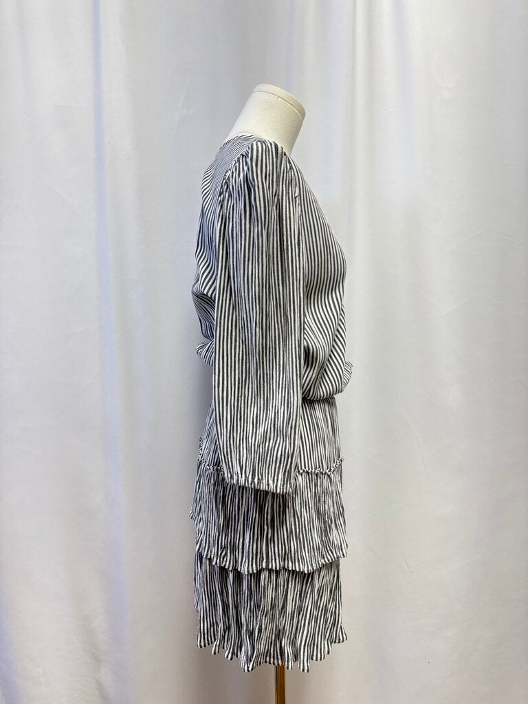 Z Supply Grey Striped Mini Dress