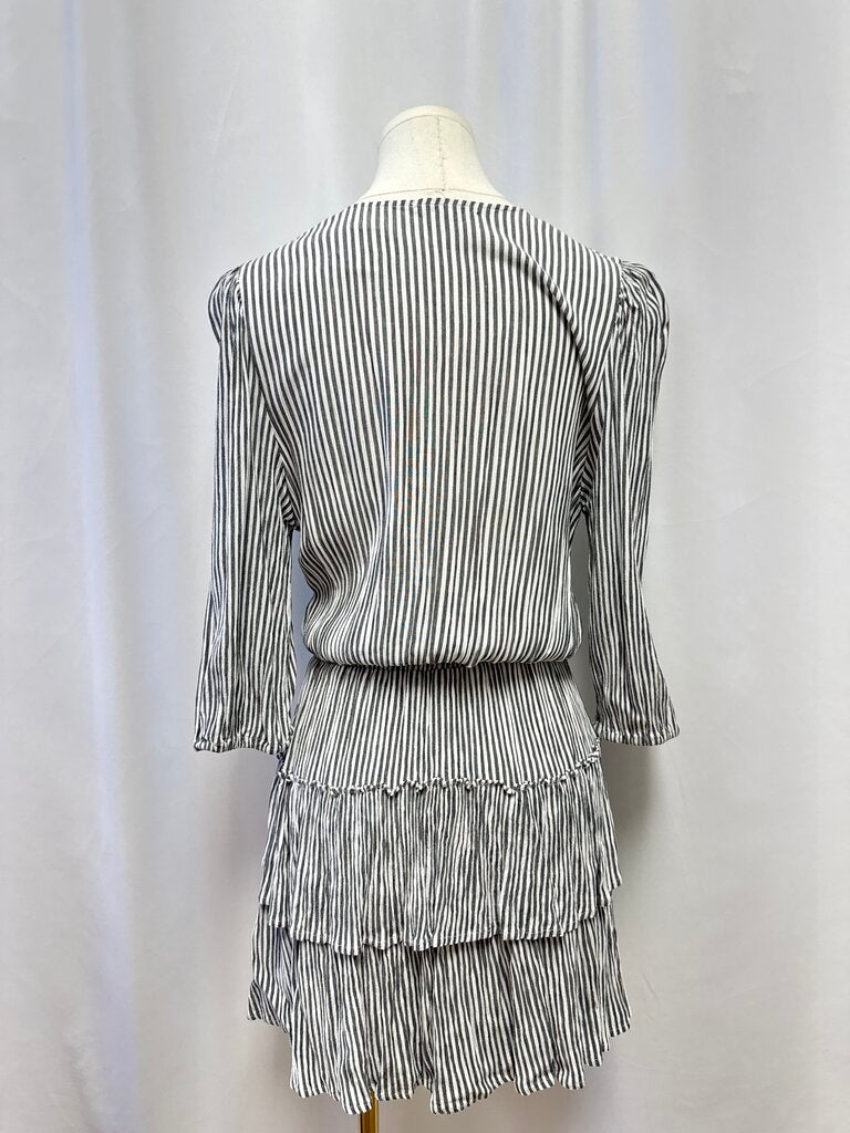 Z Supply Grey Striped Mini Dress