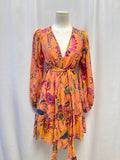 Banjanan Apricot Floral Dress