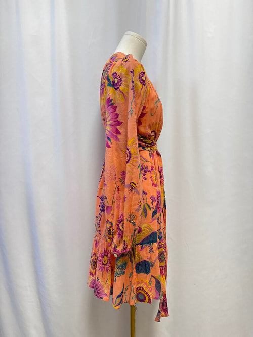 Banjanan Apricot Floral Dress