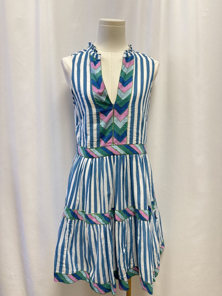 Oliphant Blue Striped Dress