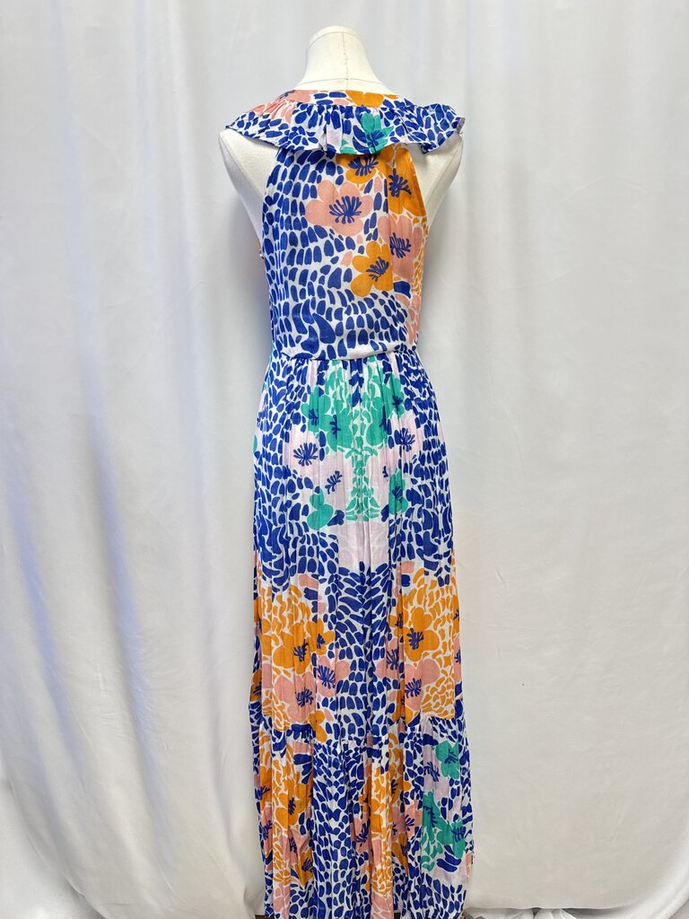 Oliphant Blue Floral Maxi Dress