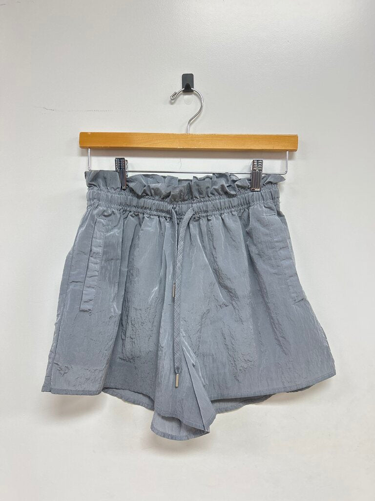 Varley Grey Nylon Shorts