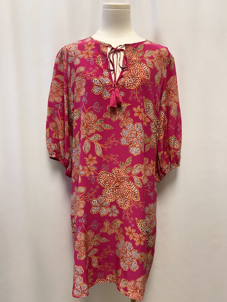 Johnny Was Pink Floral Dress