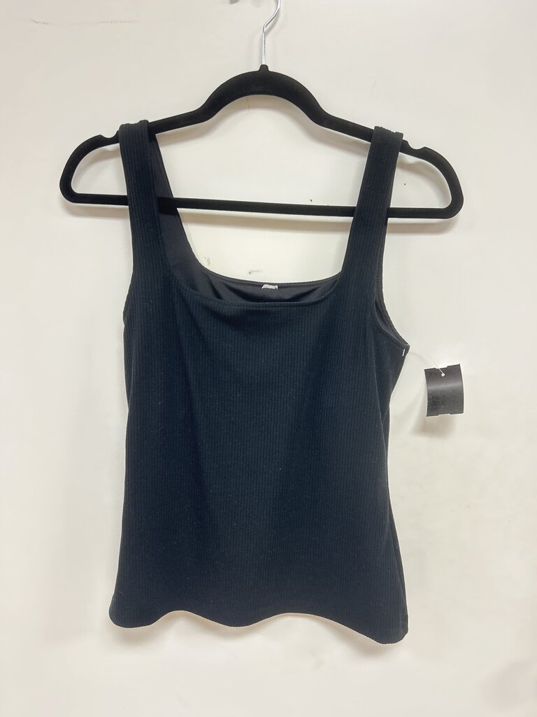 Alo Black Ribbed Tank