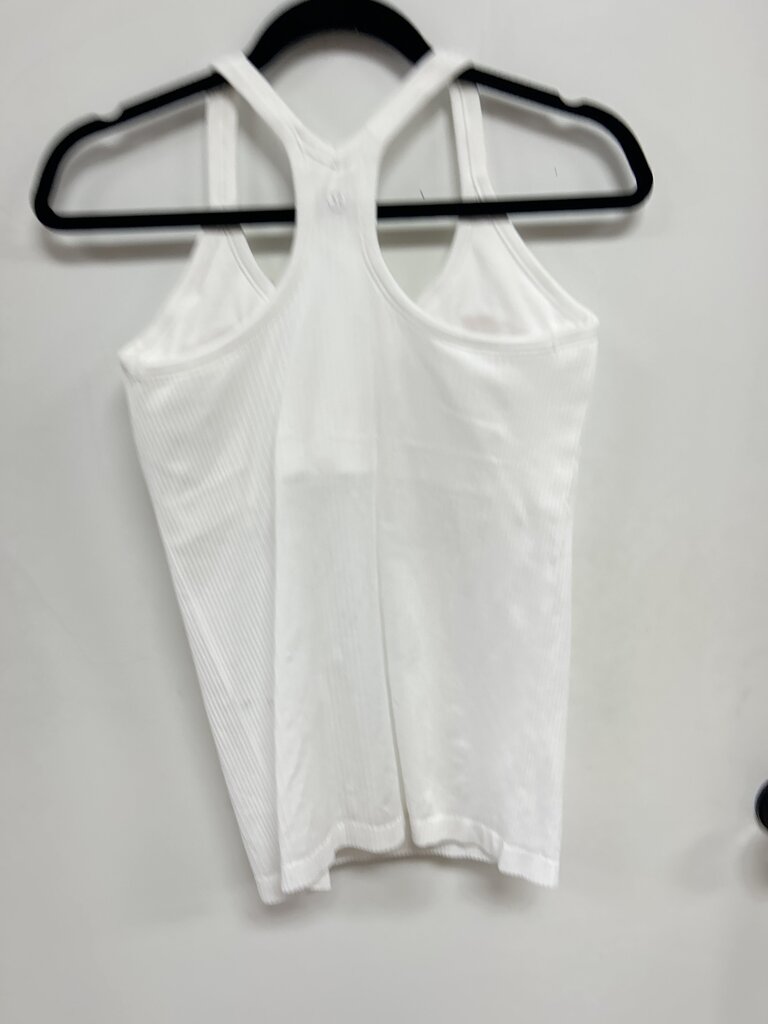 Lululemon White Ribbed Tank