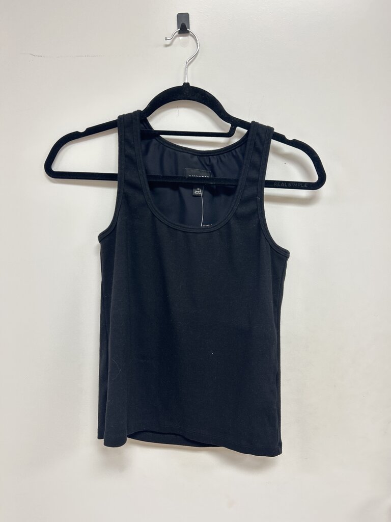 Ambrose Black Ribbed Tank