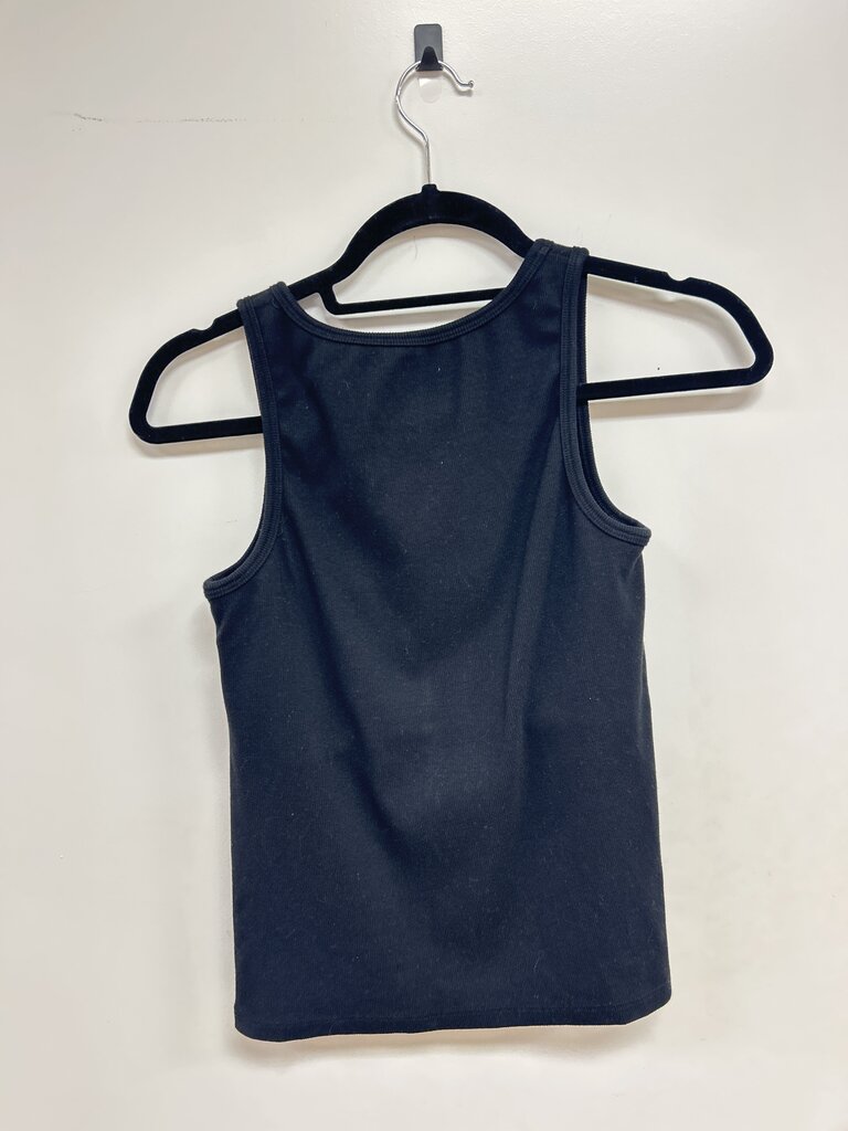 Ambrose Black Ribbed Tank