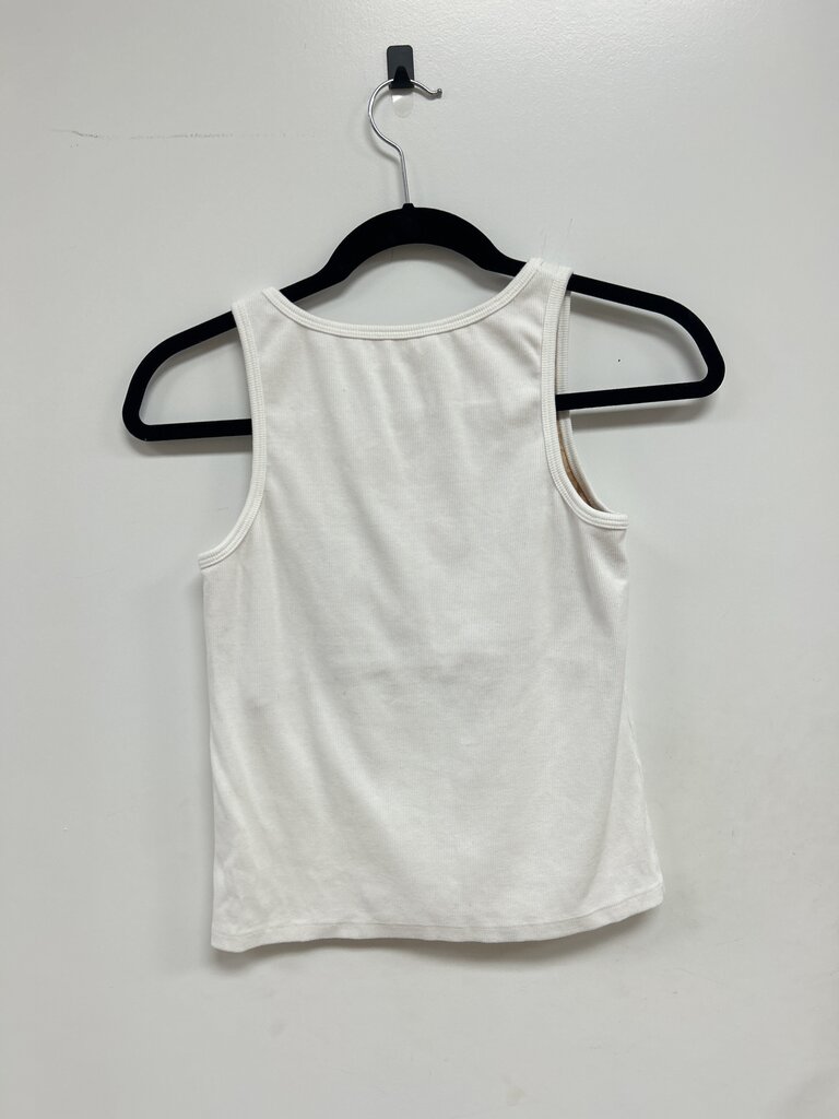 Ambrose White Ribbed Tank