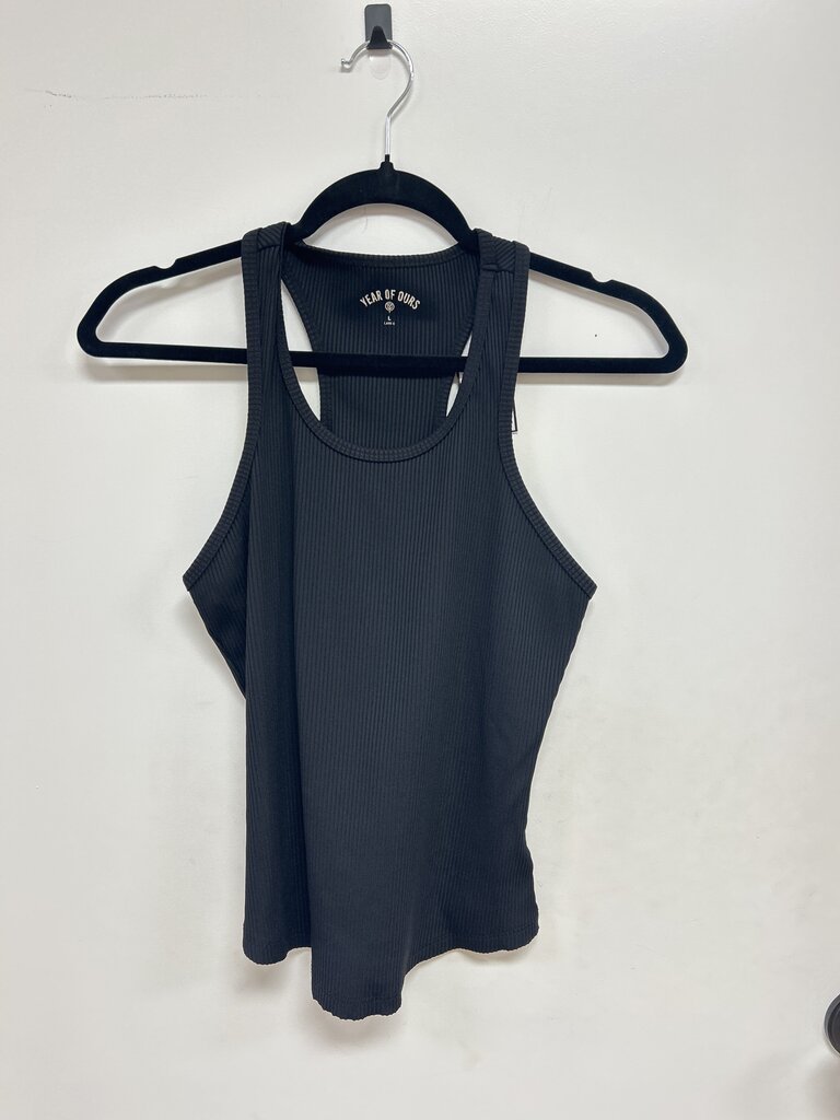 Year of Ours Black Ribbed Tank