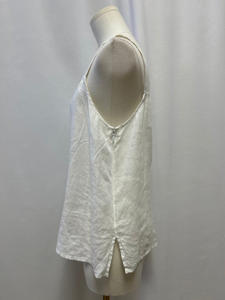 Eileen Fisher White Linen Tank