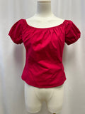 Staud Red Cap Sleeve Top