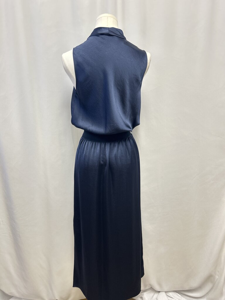 Theory Midnight Blue Cowl Neck Maxi Dress