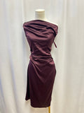 Staud Merlot Off the Shoulder Cocktail Dress