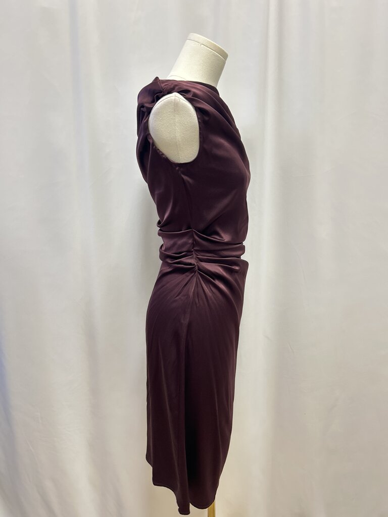 Staud Merlot Off the Shoulder Cocktail Dress