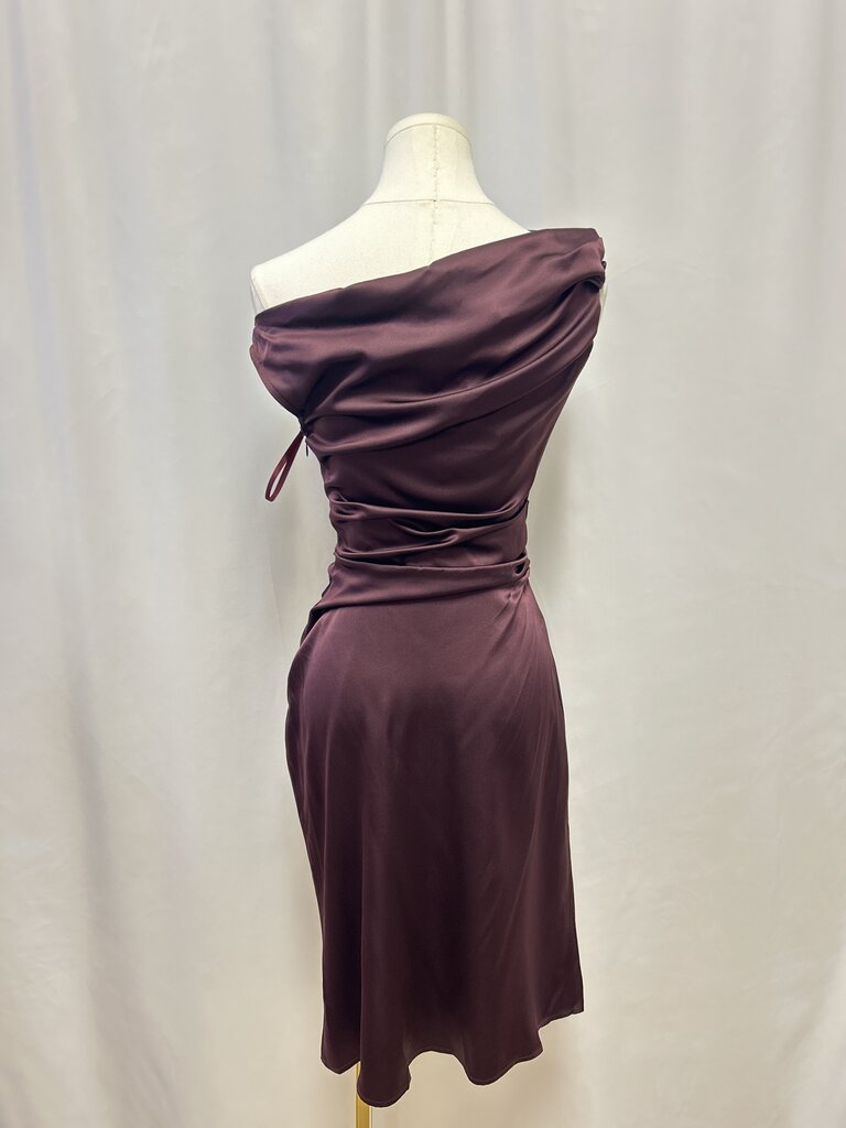 Staud Merlot Off the Shoulder Cocktail Dress