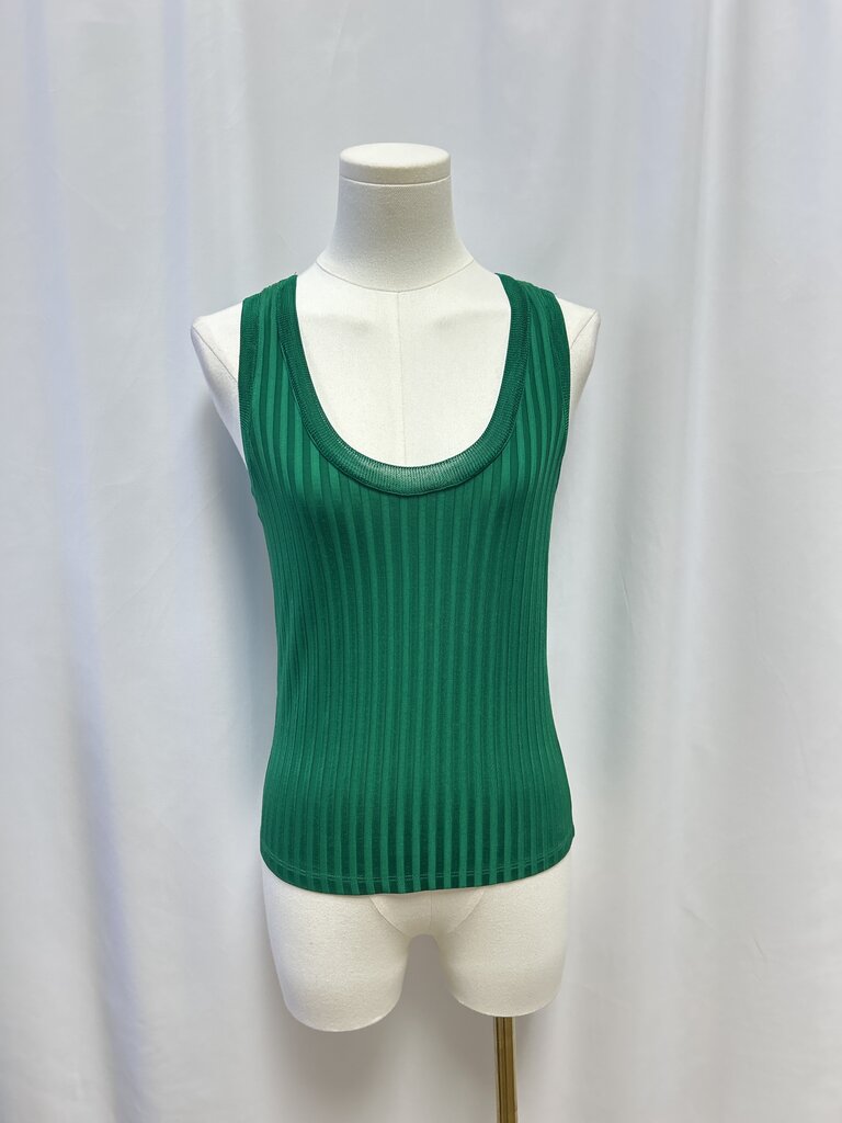 Sandro Green Ribbed Tank