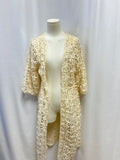 Maeve Ivory Woven Open Jacket